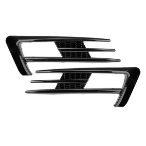 Golf 7 bumper fog canards gloss black