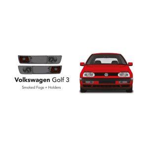golf 3 smoked fog and holder